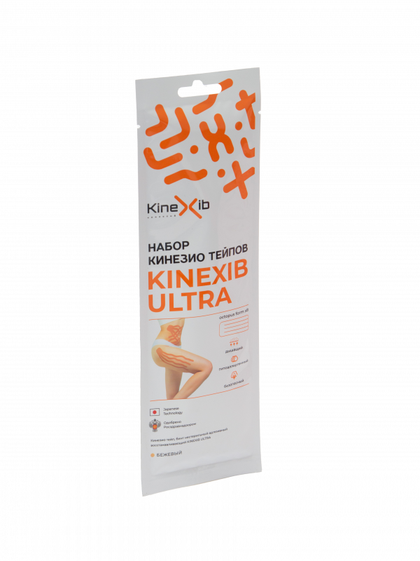 Набор кинезиотейпов для тела Kinexib Ultra из искусственного шелка
